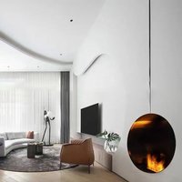 Cheminée électrique moderne à vapeur d'eau, écologique, pour la décoration intérieure, facile à utiliser, télécommande, effet de feu réaliste, insert