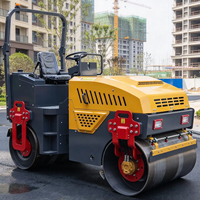 Compacteur vibrant à pneus en caoutchouc pour le compactage d'asphalte, le remblaiement et les chantiers étroits