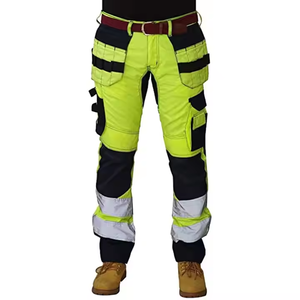Quần áo thời trang HI VIS khả năng hiển thị trên quần phản quang an toàn làm việc chất lượng mặc không thấm nước Quần chạy mặc - Product Image 1
