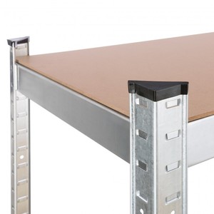 Étagères métalliques de garage multifonctionnelles empilables, robustes, faciles à assembler, sans boulons, à plusieurs niveaux, pour le stockage en entrepôt - Product Image 6