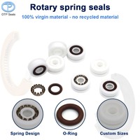 Seal Kustom UHMWPE Seal Rotary Spring Ultra High Molecular Weight Polyethylene V-Spring 2 FKM O Ring Non-standar Pabrik OEM