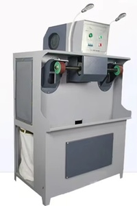Machine à polir les chaussures électrique à tête unique avec aspiration des poussières pour le cuir dans l'industrie de la fabrication de chaussures - Product Image 3