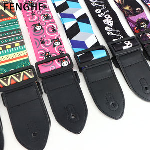 2003 stile Vintage ricamato chitarra <span class=keywords><strong>tracolla</strong></span> regolabile cotone universale <span class=keywords><strong>basso</strong></span> elettrico cinturino - Product Image 2