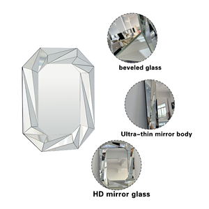 <span class=keywords><strong>Grand</strong></span> <span class=keywords><strong>miroir</strong></span> <span class=keywords><strong>mural</strong></span> carré pour la décoration, <span class=keywords><strong>miroir</strong></span> d'appoint élégant et moderne sans cadre à bords biseautés pour entrée, salle à manger, salle de bain - Product Image 5