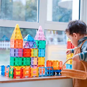 FACTORY Directly Supply Best Gift 100Pcs Puzzle Magnetic Educational Construction Building Blocks Toys For Kids