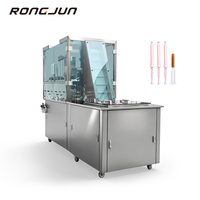RONGJUN Nouvelle Machine Automatique Électrique PLC pour le Remplissage, le Bouchage et le Scellage de Seringues Préremplies en Verre et Plastique 220V