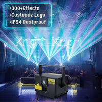Миниатюрный лазерный проектор 1 Вт для сцены, высококачественный, с RGB-анимацией, DMX512, для свадеб и световых шоу