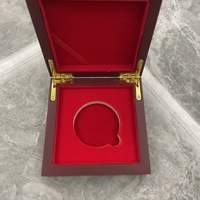 Desafío Moneda Caja de madera Titular Medalla conmemorativa Insignia Moneda Exhibición Caja de almacenamiento