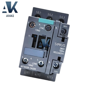 3RT6028-1AQ00 คอนแทคเตอร์ไฟฟ้ากระแสสลับ 3 เฟส ที่มีความน่าเชื่อถือสูงสำหรับระบบควบคุมการสตาร์ท-หยุดมอเตอร์อุตสาหกรรม 50/60Hz - Product Image 1