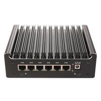 Mini PC Firewall Sin Ventilador con Procesador Intel U300 Pentium Gold 8505 N100, 6xi226-V 2.5G DDR5 DDR4 NVMe SATA, Compatible con Proxmox y PfSense