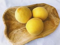 Bol à pâte décoratif en bois poli de luxe Assiette de service à salade rustique écologique à motif végétal