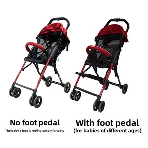 Support de pieds longs réglable pour poussette avec cadre en plastique, accessoires portables pour poussette parapluie - Product Image 3