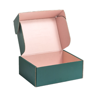 Boîte d'expédition portable haut de gamme en carton ondulé avec motif personnalisé, en matériaux recyclés et écologiques, pour le stockage