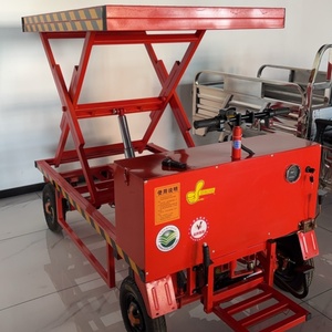 Kendaraan transportasi listrik truk sampah hidrolik multi-fungsi konstruksi empat roda pengangkat truk datar - Product Image 5