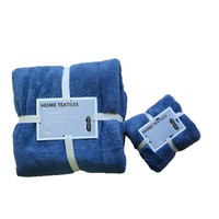 Serviette en microfibre polaire corail Laiyue - Séchage rapide, très absorbante, sans peluches, toucher doux, tissage uni, pour le visage et les cheveux des adultes