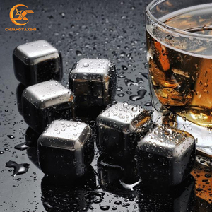 Wholesale Bar Accessory High Quality <strong>Reusable</strong> 304 Stainless Steel <strong>Ice</strong> <strong>Cube</strong> for Whiskey Cola Cooling Drinks - Product Image 1