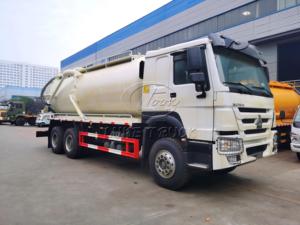 Camion d'aspiration des eaux usées HOWO 6x4 avec moteur Weichai et pompe à vide à double circulation d'huile WEILONG pour zones extrêmement froides à l'étranger - Product Image 3