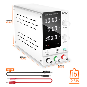 KUAIQU SPPS-C3010 30V10A Benchtop DC Regulated <strong>Power</strong> USB Interface 24V5V Adjustable Switching Lab Testing <strong>Variable</strong> <strong>Power</strong> <strong>Supply</strong> - Product Image 2