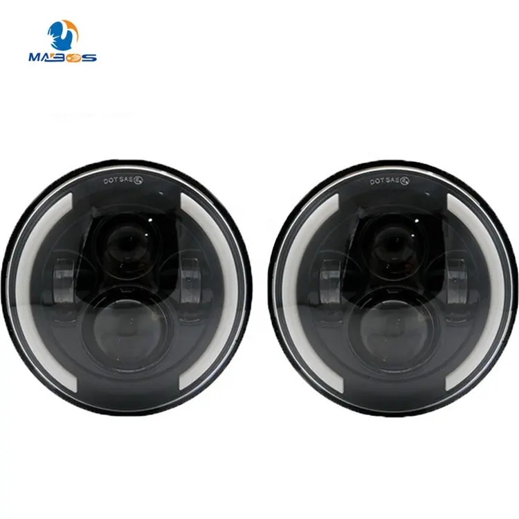 Hot Sell Led 7 Inch Headlight For Jeep With Day Time Running Light Light 7 Inch Led Headlamp