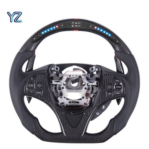 Volant LED en fibre de carbone véritable YZ en promotion avec palettes de changement de vitesse en fibre de carbone pour Honda Acura TLX/TX – Pièces de mise à niveau haut de gamme - Product Image 1