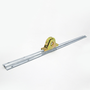 <span class=keywords><strong>Kit</strong></span> de <span class=keywords><strong>rail</strong></span> de porte coulissante en acier moderne R10 de haute qualité, marque Open Brand, avec quincaillerie robuste pour entrepôt, roue inférieure 3mm - Product Image 2