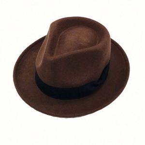 Sombreros Fedora Estilo Indiana Jones para Hombre y Mujer, 100% Lana Suave y Plegable - Product Image 1