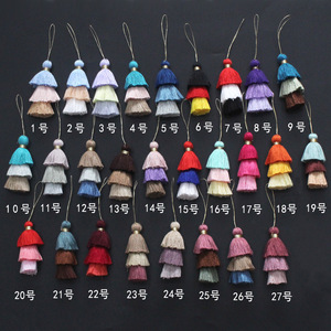 电子魔术时尚七彩三层珠宝手工流苏工艺涤纶流苏迷你流苏DIY项目 - Product Image 3