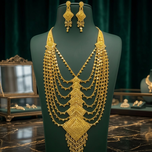 Ensemble de colliers ras-de-cou en cuivre et laiton plaqué or 4 pièces pour femmes, bijoux faits à la main, finition lisse, élégant, mariage, fiançailles - Product Image 4