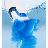 Ensemble de brosses de toilette jetables en plastique avec têtes de rechange dissolvables, écologiques et durables