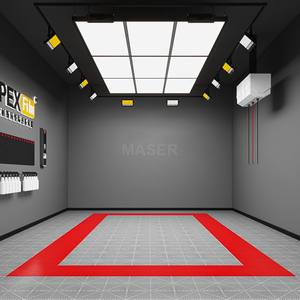 Заводская распродажа, плоская светодиодная Светодиодная лампа для автопромыслового освещения для гаража, 9-сетчатый светильник для автомобильной мастерской - Product Image 3