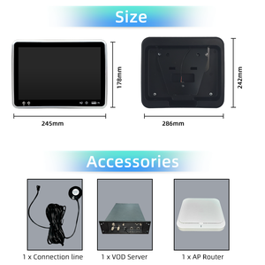 Sistema de Entretenimiento para Asientos Traseros de Autobú<span class=keywords><strong>s</strong></span>, Autocar y Tren, con Pantalla Táctil de 10 Pulgadas, GPS, Wifi, Música, Películas y Monitor para Reposacabezas - Product Image 6