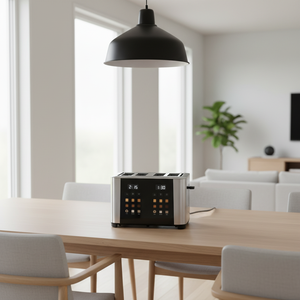 <span class=keywords><strong>Tostadora</strong></span> de Acero Inoxidable de 4 Rebanadas con Bandeja Recolectora de Migas Extraíble para una Fácil Limpieza, Apta para Rebanadas Gruesas y Bagels, Desayuno - Product Image 6