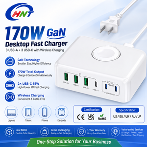 <span class=keywords><strong>Cargador</strong></span> GaN <span class=keywords><strong>de</strong></span> 170W, 3A3C, 6 Puertos, con Carga Inalámbrica Integrada, Enchufe EU, US, UK, AU, <span class=keywords><strong>Cargador</strong></span> <span class=keywords><strong>de</strong></span> Escritorio <span class=keywords><strong>de</strong></span> Viaje para <span class=keywords><strong>iPhone</strong></span> y <span class=keywords><strong>Apple</strong></span> Watch - Product Image 1