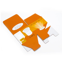 Cajas de embalaje de papel de cartón corrugado con impresión de diseño propio personalizado para caja de paquete de bombilla LED para envío