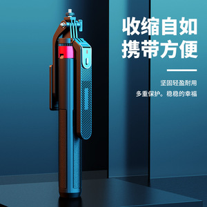 Yunteng Selfie Stick 1.8m Bluetooth Remote <b>Control</b> Foldable Aluminum Alloy Tripod <b>Stand</b> With Fill Light For Live Streaming - Product Image 4