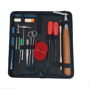 Juego de herramientas profesionales para afinar pianos, llave de afinación con mango de madera, diversas herramientas manuales para el mantenimiento regular del piano en el hogar - Product Image 1