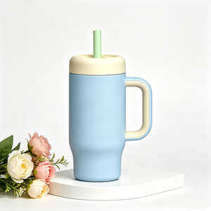 <span class=keywords><strong>Mug</strong></span> <span class=keywords><strong>isotherme</strong></span> de haute <span class=keywords><strong>qualité</strong></span> avec couvercle à paille, bouteille d'eau en acier inoxydable à double paroi, gourde de voyage, gobelet pour enfants, école - Product Image 3