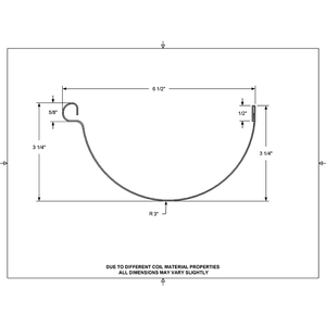 Nửa Vòng máng <span class=keywords><strong>x</strong></span>ối nhôm nửa vòng máng <span class=keywords><strong>x</strong></span>ối sơn nhôm nửa vòng ngược - Product Image 5