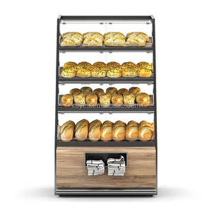 Étagère de magasin de détail de gâteau et de pain personnalisé de haute qualité planchers en bois présentoirs de position de pain présentoir de gâteau - Product Image 3