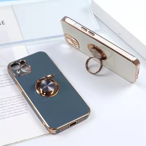 Coque de té<span class=keywords><strong>l</strong></span>éphone portable en TPU souple électroplaqué avec support rotatif à 360° et chargement sans fil pour <span class=keywords><strong>iPhone</strong></span> 17 16 15 14 13 12 Pro Max - Product Image 2