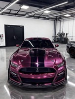 Film de protection de carrosserie automobile PET rouge sang de dragon mat métallisé premium auto-réparant avec protection UV et IR