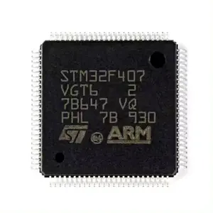 STM32 STM 32 STM32F STM32F4 Chip Original LQFP100 IC Chip Microcontroller IC pemrograman Programming