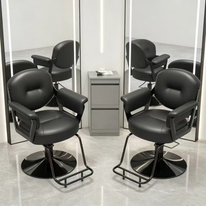 Internet Celebrity Trendy Salon Barber <b>Chair</b> <b>Leather</b> Ergonomic 360 Degree Rotation Modern Design Commercial Use Barber Shop - Product Image 4