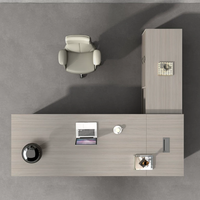 Nuevo Escritorio Ejecutivo Moderno de Lujo en Forma de L, Mesa de Oficina de Madera de Alta Tecnología, Ecológica y Duradera para Directores y Jefes