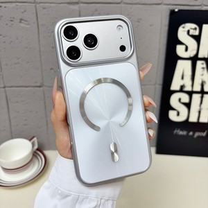 เคสโทรศัพท์แบบด้านลายเลเซอร์ CD สำหรับ iPhone 18 17 16 15 14 13 12 Pro Max  ขอบแข็งเคลือบผิว  ฝาหลังแม่เหล็ก - Product Image 2
