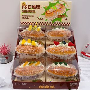 Juguete Sensorial con Forma de Comida Realista, Juguete Antiestrés Creativo con Forma de Croissant, Hot Dog, Soufflé y Pastel - Product Image 5