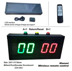 Tableau de score numérique électronique LED haut de gamme pour <span class=keywords><strong>billard</strong></span>, snooker et pool, avec télécommande manuelle sans fil pour les jeux de snooker - Product Image 3