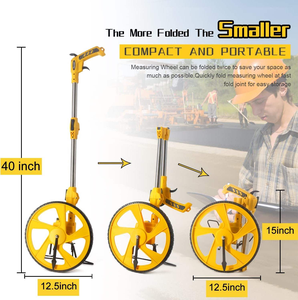 SDS PRO1 ، مسافة العجلات ، كبيرة ABS والألومنيوم ، أداة قياس مسافة الطريق المحمولة OEM ، متر - Product Image 2