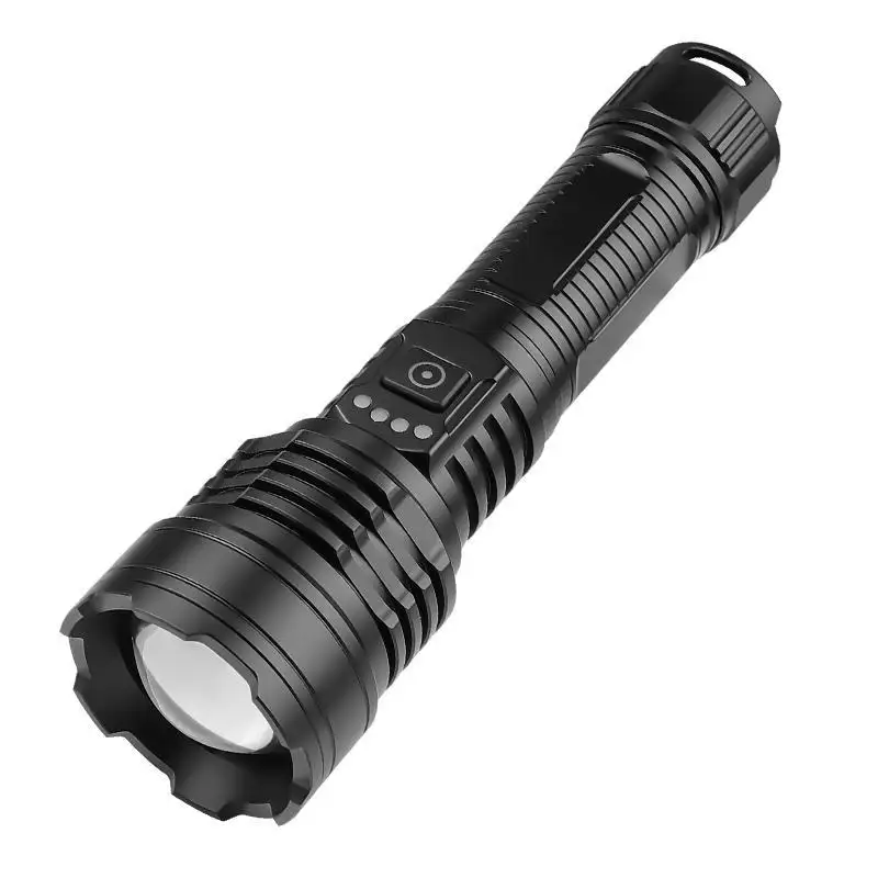 High Power Led Zaklampen 3000 Lumen Type C Handheld Lantaarn Aluminium Led Zaklamp Oplaadbare Zoombaar Voor Kamperen