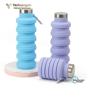 ขวดน้ำพับได้ซิลิโคน 500 มล. ปลอดสาร BPA ป้องกันการรั่วไหล เป็นมิตรกับสิ่งแวดล้อม ใช้ซ้ำได้ เหมาะสำหรับเด็ก เล่นกีฬา เดินทาง ท่องเที่ยว ออกกำลังกาย แคมป์ปิ้ง - Product Image 3